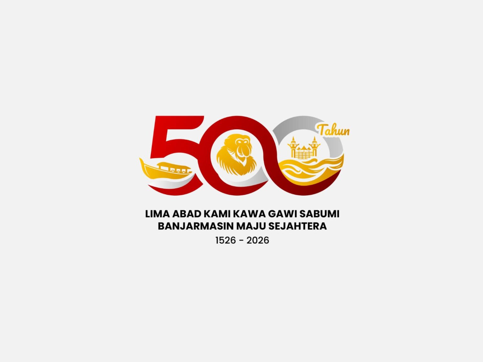 Tanpa Sayembara, Pemko Banjarmasin Resmi Luncurkan Logo Hari Jadi ke-500